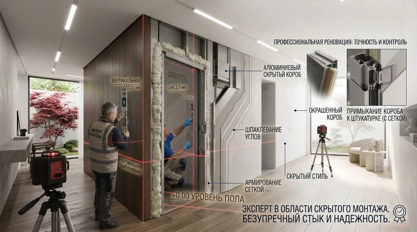 Монтаж и черновая отделка